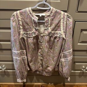 Sea Gisela Printed Blouse size small